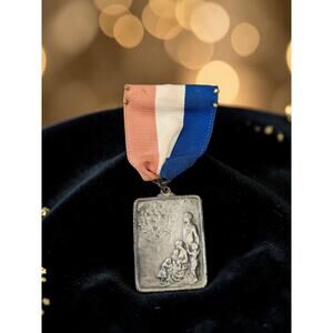 1949s Sterling Silver New York City FD Medal by Dieges & Clust